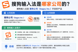 搜狗输入法是哪家公司的？
